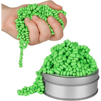 Magnetic Balls  Crags Ferrite Putty  Over 600 Weak Magnetic Ferrite Stones In A Metal Tin  Fidget Toys For Adults And Adhd Desk Toys For Office (Green)