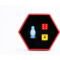 Fanroll Compatible With Catan Premium Robber & Metal Dice Set  Opalite