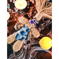 Nosadi Voodoo Doll Real Handmade Creepy Dolls Set Horror Voodoo Supplies Skull Witches Poppet For Halloween Birthday Christmas Party Gift Decoration