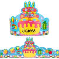 Tendfine 36 Pack Birthday Crowns For Kids Colorful Paper Party Hats Birthday Crown Set For Teachers Students Classroom