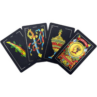 Spanish Playing Cards  Original Spanish Cards Games  Briscas Cards Puerto Rico  Original Spanish Deck Of Cards  Mexican Playing Cards [Luxury Black-Gold Foil Classic] [Pvc Waterproof] (2 Pack)