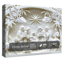 3D Nativity Scene Sculpture Puzzles For Adults 1000 Pieces  Christian Jesus Religious Bible Jigsaw Puzzles  Faith Catholic Cross Puzzle