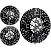 Pjoy Spinner Dice 7-In-1 Metal Dnd Dice Set Built-In D4  D6  D8  D10  D%  D12 And D20 Unique Dice Spinner Fighter Metal D&D Dice For Dungeons And Dragons Dnd Gifts Stocking Stuffers Dados Giratorios