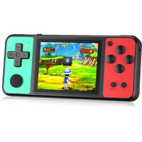 Kavoyi 32 Bit Handheld Games For Kids Built-In 139 Video Games 3.0"" Ips Screen Rechargeable Portable Arcade Gaming Player Electronic Toys For Boys Girls Birthday Xmas Gift Green-Red