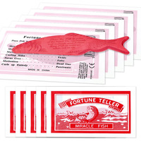 Shengsen 200 Packs Fortune Teller Miracle Fish-Fortune Telling Fish For Kids And Adults-Magic Novelty Fortune Telling Toys For Birthday Party Christmas