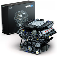 Nifeliz V8 Engine Building Set  Exclusive Advanced Collector's Engine Model  Physical Science Experiment Toy For Adults  Home Or Office D?Cor (2725 Pcs  Nf10287)