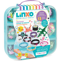 Make It Real: Linxo Creator Set 650 Pcs  Diy 13 Projects  Jewelry & Collectible Figures  Design-Build-Rebuild  Flexible Pieces  Girls & Kids Ages 6+