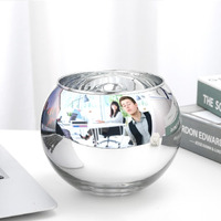 Sndec Office Desk Accessories  4.2'' Cubicle Mirror To See Behind You  Corner Monitor Mirror For Desk  Silver Aesthetic Cubicle Decor For Work  Cubicle Privacy Must Haves