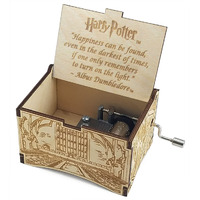 Thelaser'sedge  Hogwarts Castle  Harry Potter Music Box With Movies Hedwig's Theme  Gifts For Women  Men  Birthday  Christmas  Mothers Day  Anniversary Or Merchandise Decor - Happiness Quote