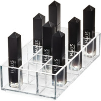 Idesign The Sarah Tanno Collection Plastic Lipstick Organizer  8"" X 4"" X 2""  Clear