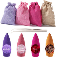 120 Pcs Large Backflow Incense Cones  4 Mixed Natural Incense Waterfall  Sandalwood Rose Lavender Sakura For Backflow Incense Burner  Relaxation Meditation Yoga Gift