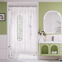 Amazerbath Shower Curtain Liner  60X72 Clear Shower Curtain Liner  Waterproof Plastic Shower Liner  Cute Lightweight Peva Shower Curtain For Bathroom With 3 Magnets And 10 Rustproof Metal Grommets