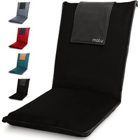 Malu Extra Large Padded Floor Chair W/Back Support - Japanese Chair Meditation Cushion  Comfortable Folding Backrest  Removable Easy Wash Cover
