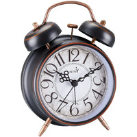 Floittuy Loud Alarm For Deep Sleepers 4'' Retro Twin Bell Alarm Clock With Backlight For Bedroom And Home Decoration(Retro Black)