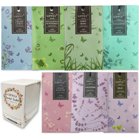 Liffly 14 Packs Scented Sachets Bags For Drawers And Closets Long-Lasting Home Fragrance Sachet Lavender Cherry Blossoms Lilac Fresh Linen Eucalyptus Peppermint Lemongrass 7 Scent Gift Box