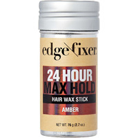 Red By Kiss Hair Wax Stick 24Hr Max Hold Edge Fixer Edge Control Pomade Non-Sticky  Non-Oily Flake Free Hair Styling Wax 2.7 Oz. (Amber)