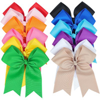 12-Pcs 5-Inch Large Grosgrain Ribbon Cheer Bows With Alligator Hair Clips - Stylish Hair Accessories For Little Girls  Teens  And Cheerleaders