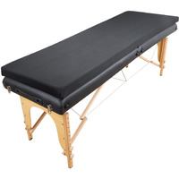 Lash Bed Foam Topper For Massage Bed  73X24X2 Inch Black Memory Foam Removable Cover Massage Mattress  Non-Slip Elastic Bands  Only Lash Bed Topper (Not Included Bed)  For Massage Bed And Beauty