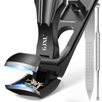Angled Head Nail Clippers For Men - Toenail Clippers For Seniors Thick Toenails  Heavy Duty Nail Cutter With Catcher Long Handle Gifts For Men Women