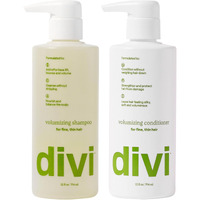 Divi Volumizing Shampoo And Conditioner Set For Women And Men - Lightweight Hair Care Duo For Fine And Thinning Hair - Adds Volume  Lift  And Bounce - Strengthens And Nourishes Hair  2 X 12 Fl Oz
