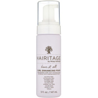 Hairitage Curl Enhancing Foam Mousse With Quinoa + Rice Protein For Frizz Control + Moisture - Lightweight Formula - Leaves Hair Full + Bouncy - Set Hairstyles + Curls  5 Oz