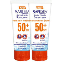 Safe Sea Anti-Jellyfish Sting Protective Lotion - Sunscreen - Sunblock - Sea Lice - Jelly Fish - 50Spf Adults (Tube 3.4 Oz 2 Pack)