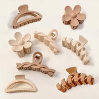 8Pcs Hair Clips For Women  Flower Claw Clips For Thin Thick Curly Hair  Non-Slip Strong Hold Hair Jaw Clips  Summer Hair Accessories For Girls