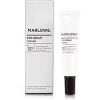 Marlowe. No. 127 Mens Eye Cream With Vitamin C  Caffeine And Moisturizing Squalane For Puffiness  Wrinkles & Dark Circles  Targeted Under Eye Skin Care  0.5 Fl Oz