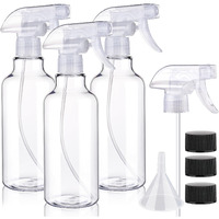3 Pack Plastic Spray Bottles Empty Spray Bottle 10Oz/300Ml Heavy Duty Spraying Bottles Mist/Stream Water Bottle For Cleaning Solutions  Essential Oils  Hair  Cooking (Clear)