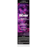 L'Or?Al Technique Hicolor Violet & Blacks Permanent Hair Color | Anti-Breakage Ceramide R Complex | Multi-Lift With No Brassiness | For Dark Bases | Long Lasting Color | Red Violet
