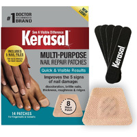 Kerasal Multi-Purpose Nail Repair Patches 14Ct And Pack Of 5 Files