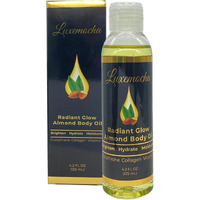 Luxemocha Skin Brightening Body Oil - With Collagen  Glutathione  Almond Oil & Vitamin E |Evens Out Skin Tone  Reduces Fine Lines  Wrinkles And Dark Spots 125Ml/4.2 Fl Oz Bottle