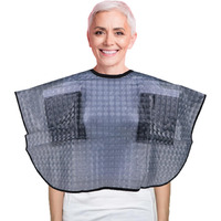 Waterproof Post Surgery Shower Cape Cover Mastectomy Chest Shoulder Arm Shower Protection With Drain Pockets