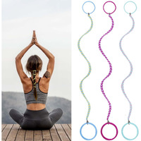 3 Packs 16"" Colorful Ponytail Holders Hair Ties For Sports  Elastic Spiral Hair Tie Scrunchies No Damage Strong Braided Pony Tails Hair Ties For Wind Water For Thin Fine Hair