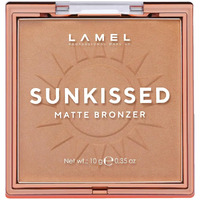 Lamel Sunkissed Matte Bronzer Face Powder - Non-Shimmer  Long Lasting  Non-Greasy Bronzing Organic Makeup Formula - Matte Finish - Natural Tan Skin - N. 401-0.35Oz.