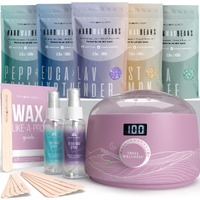 Tress Wellness Waxing Kit For Brazilian Wax - Easy To Use - For Sensitive Skin - Digital Display  Misty Lilac