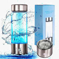 Hydrogen Water Bottle Portable Hydrogen Water Generator Machine  Improve Water In 3 Minutes Quick Electrolysis  Suitable For Home  Office  Travel  Daily Drinking (Silver)