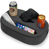 Permade Cup Pillow Holder For Couch - Cup Glass Mug Cozy Pillow | Bed Couch Cup Holder For Snacks  Beverage  Remote | Sofa Drink Buddy For Car  Rv  Living Room  Boat  Bedroom (Grey)