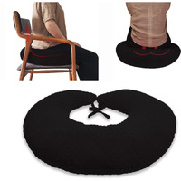 Coceyese Bbl Pillow After Surgery For Butt Sleeping  Brazilian Butt Lift Pillow Post Surgery Recovery For Sitting Sleeping Driving Donut Pillow For Woman Lumbar Back Cushion Seat Foam (Black Dot)
