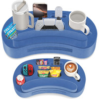 Couch Cup Holder Pillow Tray With 6 Slots  Gaming Pillow Couch Cupholder Tray With Armrest Cushion  Couch Caddy & Buddy With Drink  Controller  Remote  Phone Holder  Gaming Snack Holder