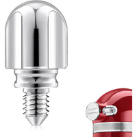 Attachment Knob Thumb Short Screw Fit For Kitchenaid Mixers With Screw-On Hup Cap  Upgraded 6061 Aluminum Long Screw Head Knob Replacement Parts  Replaces 9709194  4162142  240374 Etc  Chrome