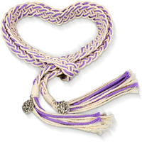 Ribbonlic Handfasting Cord Wedding Lasso Rope With Pendants Lazos Para Boda Wedding Cord Traditional Celtic Pattern Rustic Wedding Lasso For Ceremony Lazo Para Boda Bridal Gift (Purple)