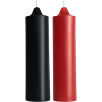 Weihai Low Temperature Candles  Wax Play Candles  Romantic Dripping Candle For Valentines  Couples  Weddings  Home Decor-2Pack  Black And Red