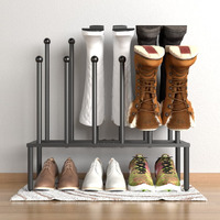 Sinkhanun Boot Rack Shoe Organizer - Double Layered Boot Organizer For Tall Boots  Rain Boot For Entryway  Closet Floor