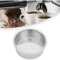 Watris Veiyi Stainless Steel Coffee Filter  Double Cup Coffee 51Mm Pressurized Porous Filter  Double Layer Portafilter Basket  Coffee Machine Replacement Accessories