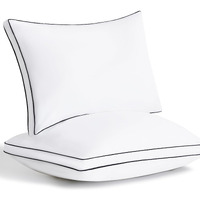 Cozylux Pillows Queen Size Set Of 2  Soft And Supportive 3D Down Alternative Bed Pillows For Sleeping 2 Pack  Luxury Hotel Quality Gusseted Bedding Pillows For Back  Stomach Or Side Sleepers (18X28)