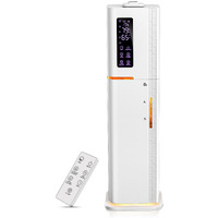 2.64Gal Humidifiers For Bedroom Large Room  Warm And Cool Mist Up To 500Ft  Top Fill Diffuser Ambient Light  3 Mist Modes  24H Timer 35Db Quiet Humidifier For Home Office Plant-White