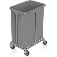 Hodonas Laundry Basket With Wheels  Rolling Laundry Hamper  46 Gallons (170L)  Removable And Machine Washable Liner  Steel Frame  Large Laundry Cart For Laundry Room  Bedroom  Bathroom  Dorm - Grey