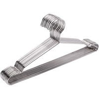 Hangers 10 Pack Clothes Hanger Strong Heavy Duty Stainless Steel Metal Ultra Thin Space Saving Wire Hangers 16.5In By Wycqkl