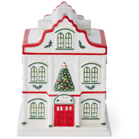 Spode Christmas Tree Miniature Christmas Village Figural Decoration  Led Lighted Christmas Village Set  Ceramic Holiday Decor - Dolomite Christmas Collectible For Indoor Display (Hotel)